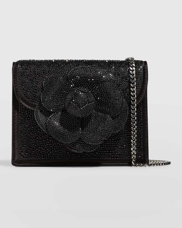 Mini TRO Crystal Suede Crossbody Bag